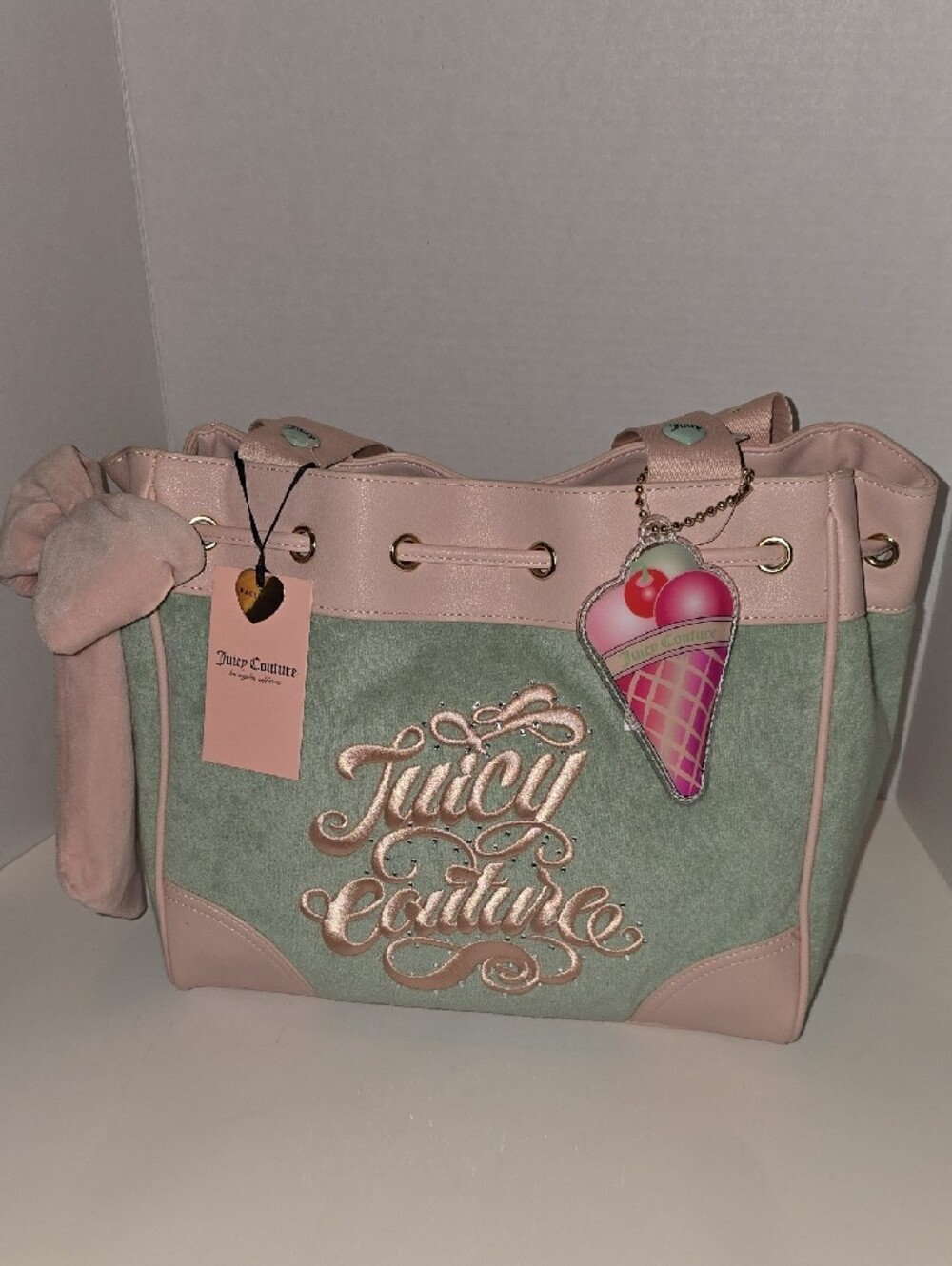 Juicy Couture Frosty Green Sugar Rush Tote Bag